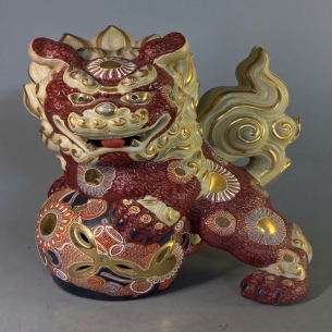 🦁 KỲ LÂN PHONG THỦY GỐM NHẬT BẢN – KÍCH THƯỚC LỚN, KHÍ THẾ UY NGH