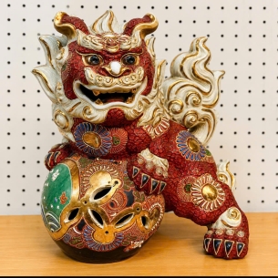 🦁 KỲ LÂN PHONG THỦY GỐM NHẬT BẢN CỠ LỚN – BIỂU TƯỢNG CÁT TƯỜNG, TRẤN TRẠCH, CHIÊU TÀI