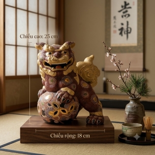 🦁 KỲ LÂN PHONG THỦY GỐM NHẬT BẢN – LINH VẬT HỘ MỆNH, CHIÊU TÀI, TRẤN TRẠCH 