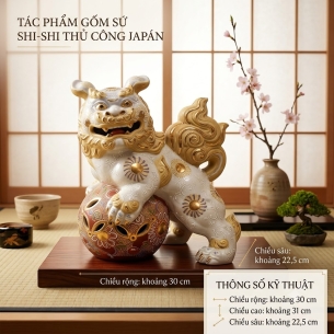 🦁 TUYỆT TÁC KỲ LÂN CƯỠI QUẢ CẦU PHONG THỦY KUTANI – BIỂU TƯỢNG CỦA TÀI LỘC VÀ THỊNH VƯỢNG
