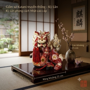 🌟 KỲ LÂN PHONG THỦY GỐM NHẬT BẢN – BIỂU TƯỢNG TRẤN TRẠCH, CHIÊU TÀI VÀ BẢO HỘ GIA CHỦ 
