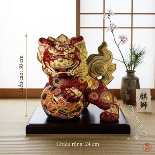 🦁 KỲ LÂN PHONG THỦY GỐM NHẬT BẢN – KÍCH THƯỚC LỚN, KHÍ THẾ UY NGH