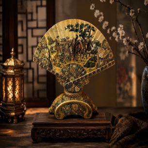 ✨ QUẠT GỐM SATSUMA NHẬT BẢN – VẺ ĐẸP VƯƠNG GIẢ CỦA THỜI MINH TRỊ ✨