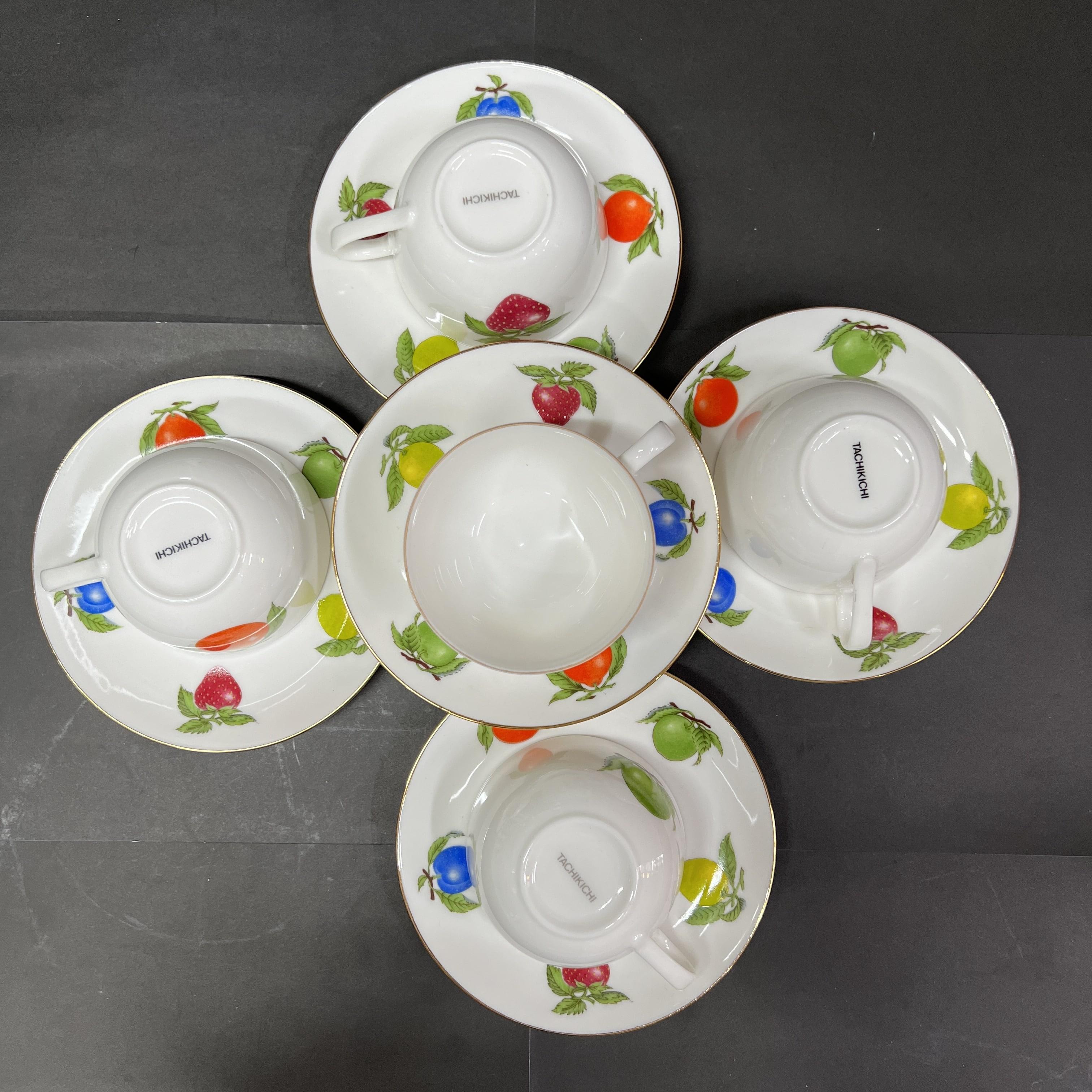 Bộ ly tách hoạ tiết trái cây bốn mùa