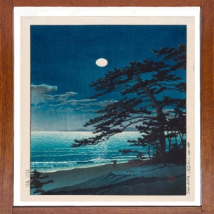 Tranh in khắc gỗ - Tác phẩm: Đêm trăng tĩnh lặng