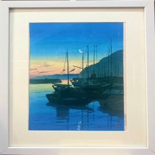 Tranh in khắc gỗ - Tác phẩm: Hồ Sarusawa, Nara, 1941