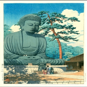 TRANH NHẬT BẢN – ĐẠI PHẬT KAMAKURA (鎌倉大仏)  