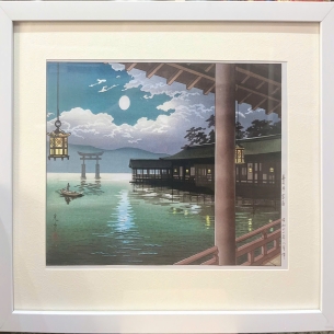 Tranh in khắc gỗ - Tác phẩm: Trăng mùa hè