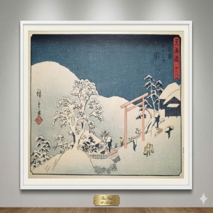 Tranh khắc gỗ ( bản gốc )- Tác phẩm: ❄️ VẺ ĐẸP TĨNH LẶNG CỦA NHẬT BẢN TRONG MÙA TUYẾT ❄️