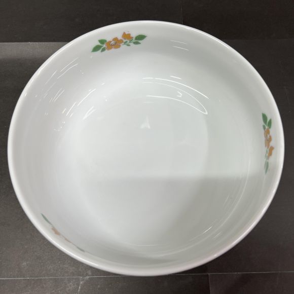 Tô sứ họa tiết hoa vàng lá xanh